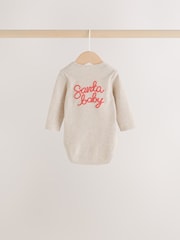 אדום/לבן - Long Sleeve Christmas Bodysuits 3 Pack - תמונה 6 מתוך 11