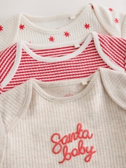 אדום/לבן - Long Sleeve Christmas Bodysuits 3 Pack - תמונה 7 מתוך 11