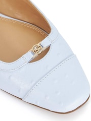 Dune London Blue Hanna Ballet Pumps - Image 5 of 5