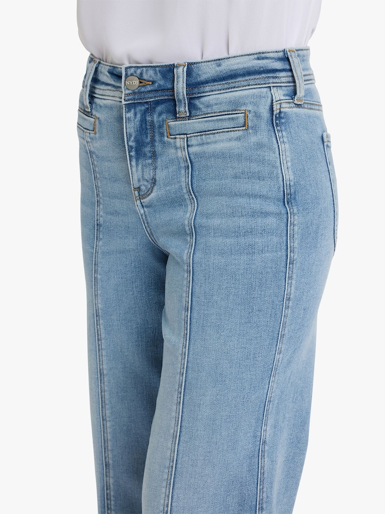 NYDJ Blue Teresa Wide Leg Ankle Jeans - Image 5 of 5 NYDJ Blue Teresa Wide Leg Ankle Jeans - Image 5 of 5