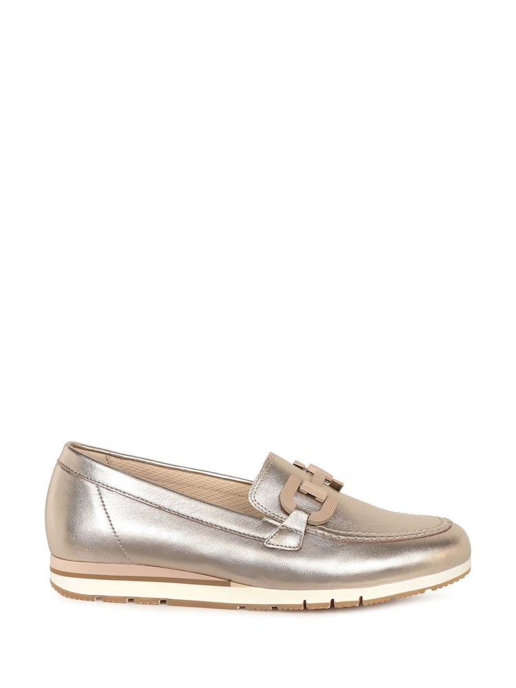 Gabor Gold Baby Low Wedge Heel Shoes - Image 1 of 5