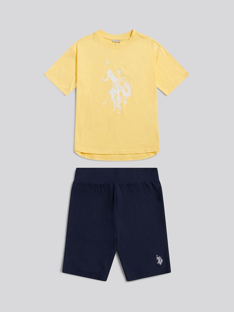 U.S. Polo Assn. Print T-Shirt & Jersey Shorts Set - Imagen 1 de 3
