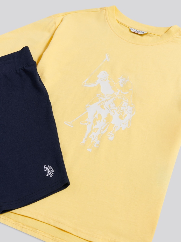 U.S. Polo Assn. Print T-Shirt & Jersey Shorts Set - Imagen 3 de 3