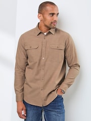 Cotton Traders Nude Long Sleeve Tencel Rich Shirt - Image 1 of 4