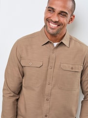 Cotton Traders Nude Long Sleeve Tencel Rich Shirt - Image 4 of 4