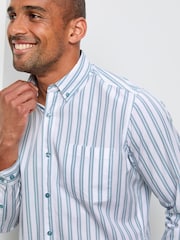 Cotton Traders Green Long Sleeve Classic Poplin Shirt - Image 4 of 4
