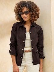 Cotton Traders Brown Cargo Jacket - Image 1 of 3