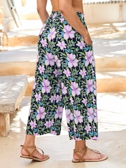 Cotton Traders Blue Crinkle Beach Trousers - Image 2 of 4