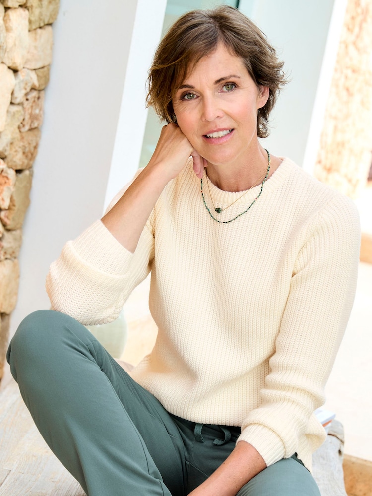 Cotton Traders Cream Super Soft Jumper - Image 1 of 4