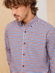 Cotton Traders Red Signature Long Sleeve Oxford Shirt - Image 3 of 4