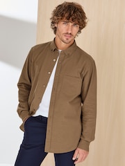 Cotton Traders Nude Signature Long Sleeve Textured Shirt - Image 1 of 4