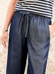 Cotton Traders Blue Pull On Denim Trousers - Image 3 of 3