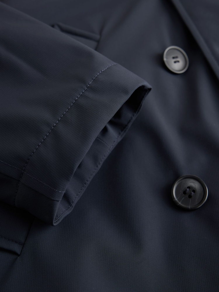 Navy Showerproof Quilted Peacoat - Image 11 of 11 Navy Showerproof Quilted Peacoat - Image 11 of 11