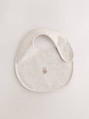 Neutral Bunny Baby Bibs 5 Pack - Image 2 of 8