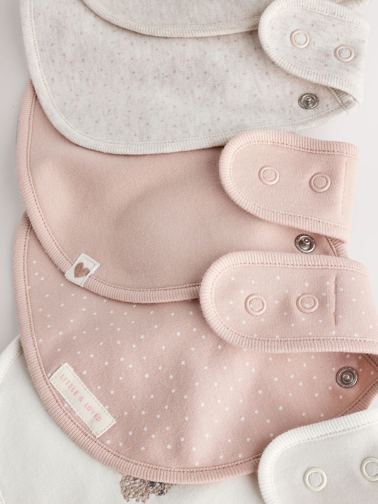 Neutral Bunny Baby Bibs 5 Pack - Image 8 of 8 Neutral Bunny Baby Bibs 5 Pack - Image 8 of 8