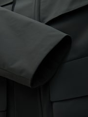 Green Showerproof Four Pocket Hooded Coat - Image 10 of 11