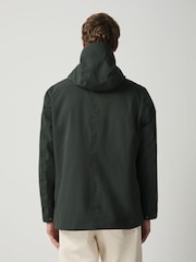 Green Showerproof Four Pocket Hooded Coat - Image 4 of 5