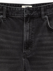 Cotton On Black Baggy Denim Shorts - Image 8 of 8