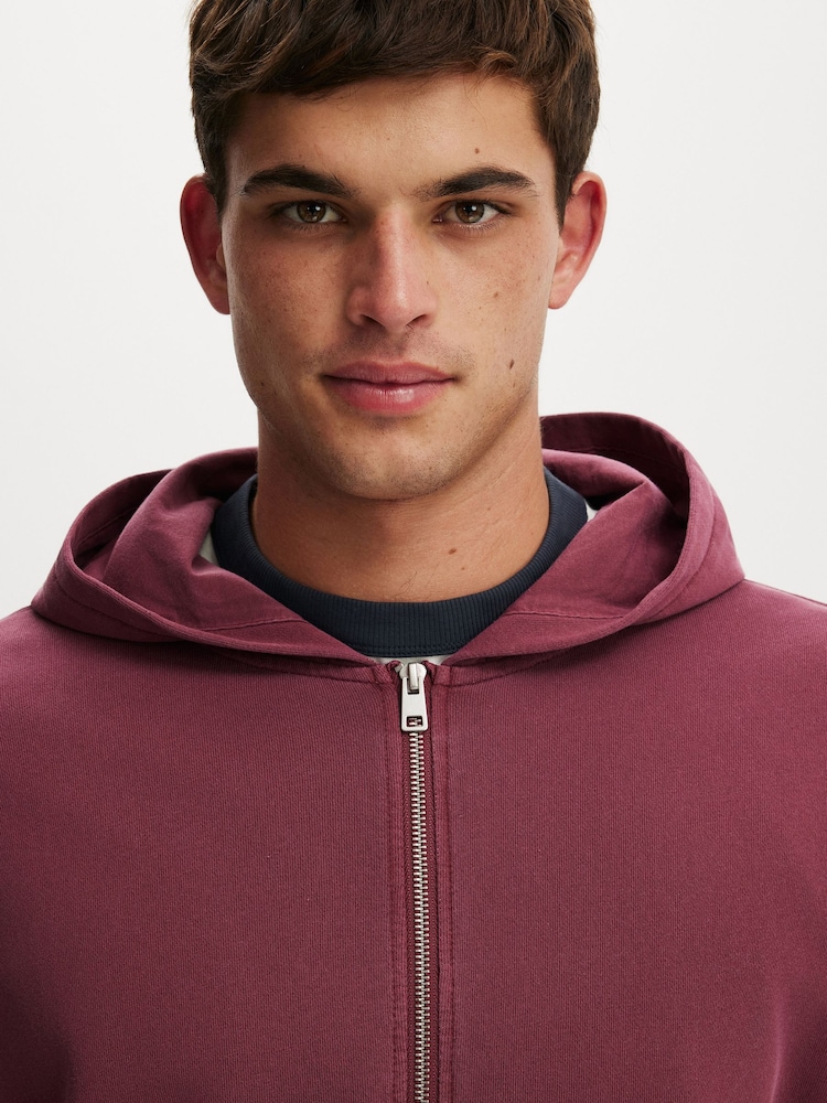 Cotton On Purple Zip Up Hoodie - Image 4 of 4 Cotton On Purple Zip Up Hoodie - Image 4 of 4