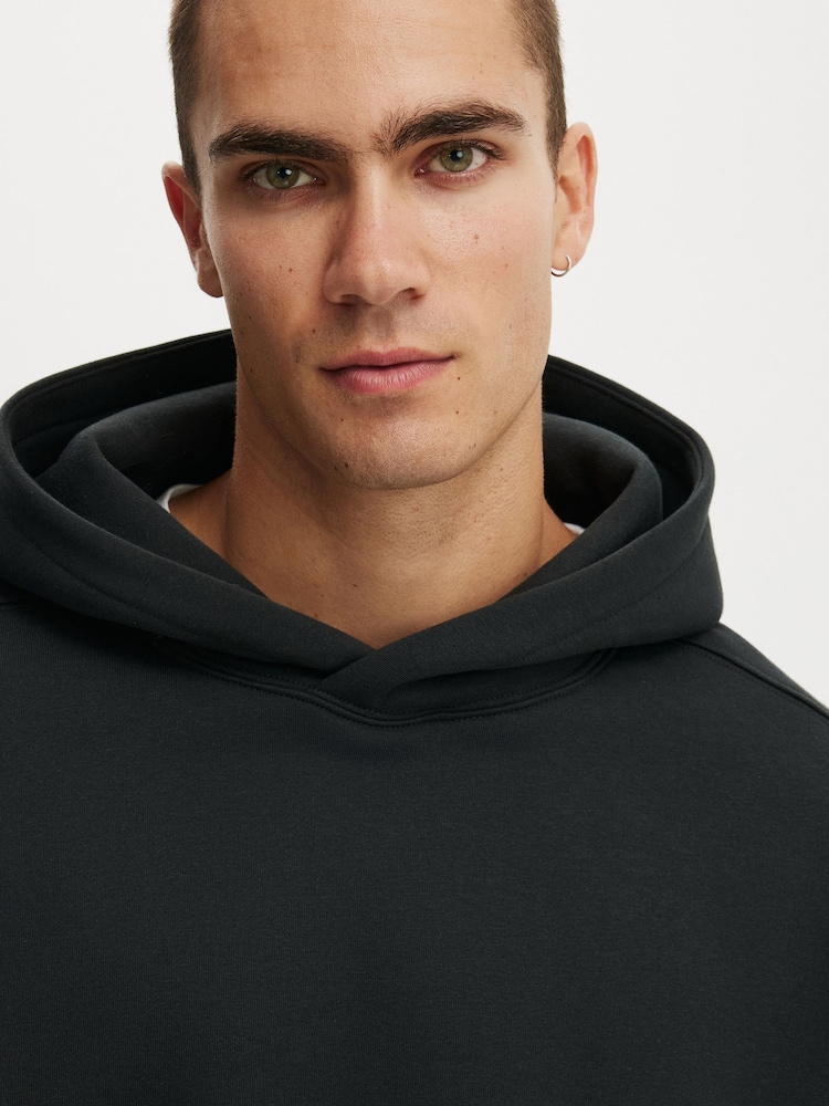 Cotton On Washed Black Box Fit Hoodie - Image 7 of 7