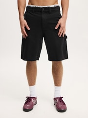 Cotton On Black Baggy Worker Shorts - Image 1 of 7