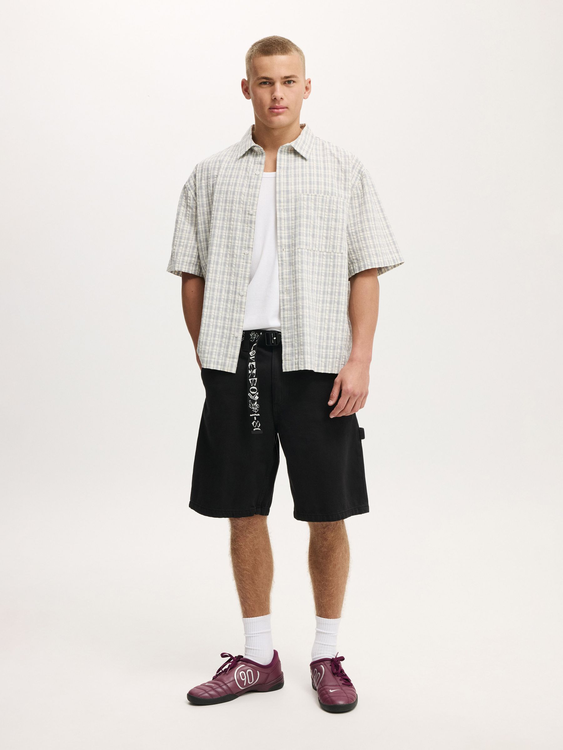 Buy Cotton On Black Baggy Worker Shorts from Next USA