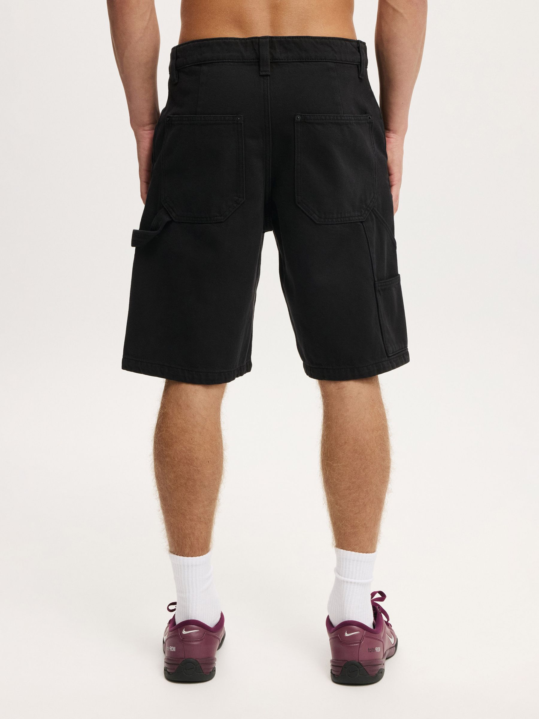 Buy Cotton On Black Baggy Worker Shorts from Next USA