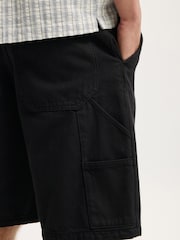 Cotton On Black Baggy Worker Shorts - Image 5 of 7