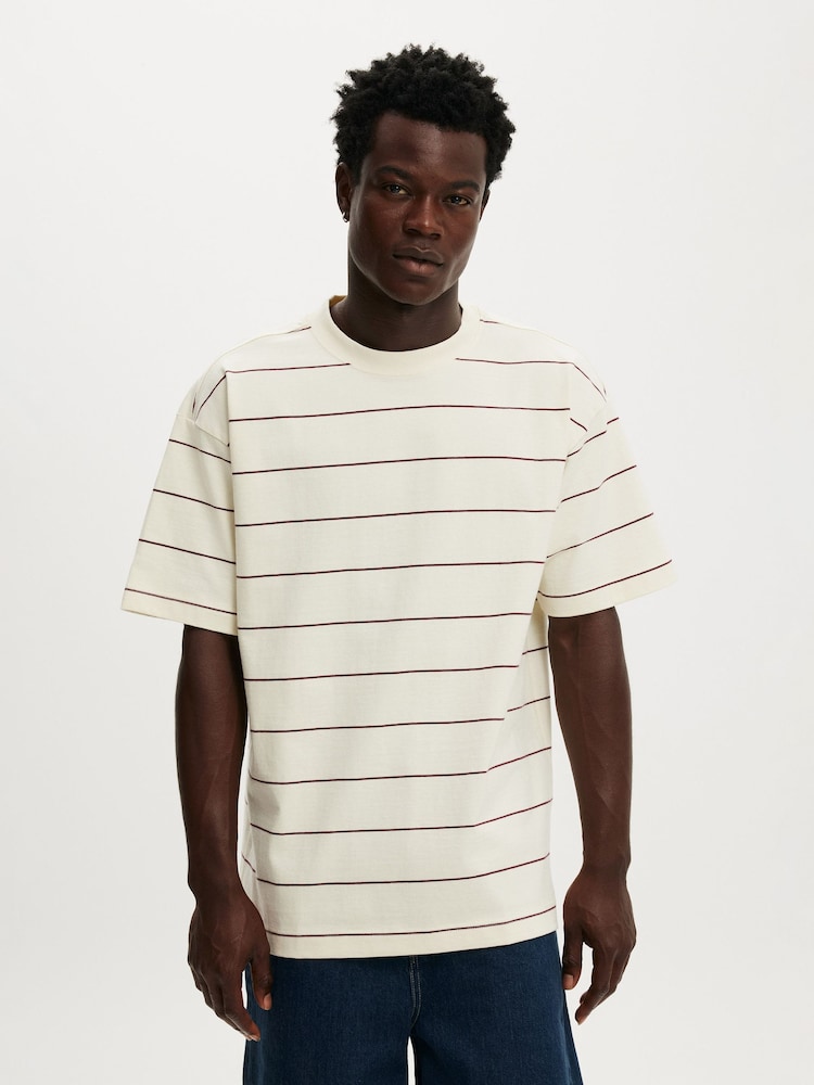 Cotton On Cream Box Fit T-Shirt - Image 1 of 7