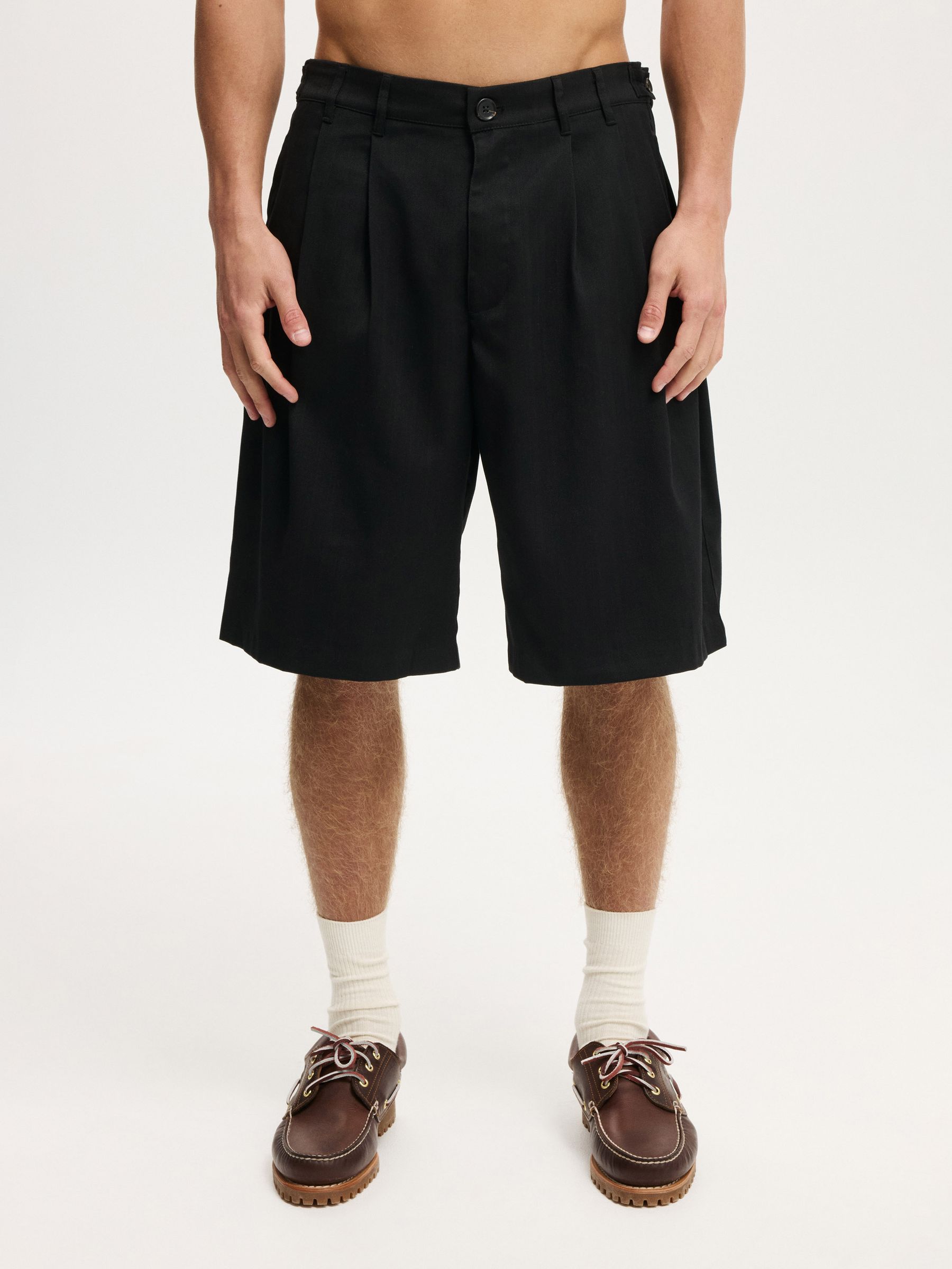 Buy Cotton On Black Super Baggy Pleated Shorts from Next USA