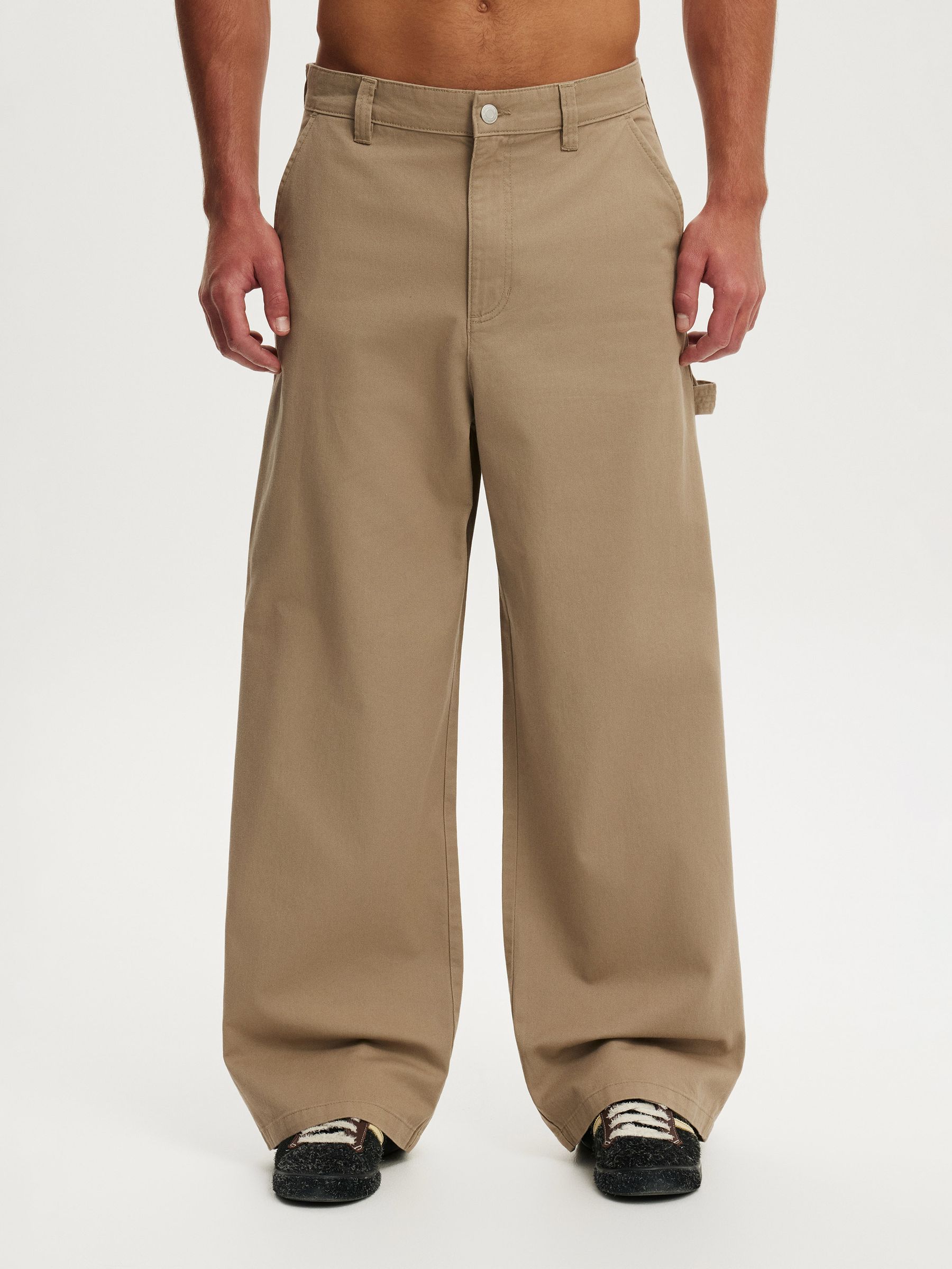 Buy Cotton On Camel Super Baggy Worker Trousers from Next USA