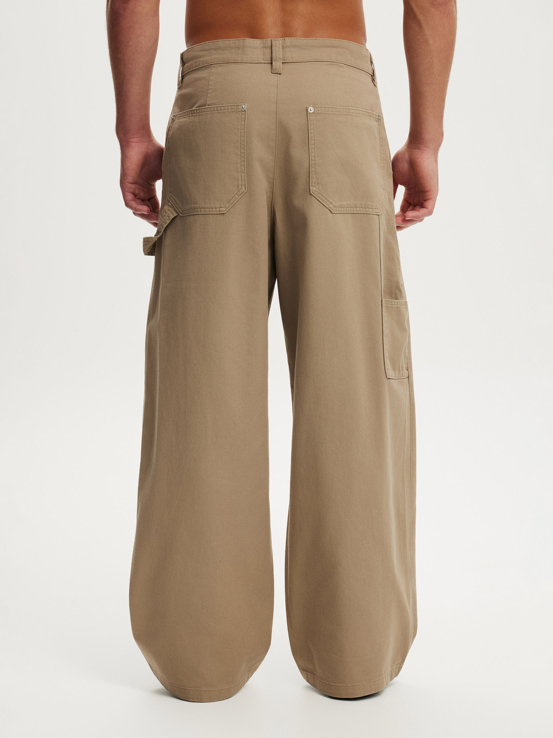 Buy Cotton On Camel Super Baggy Worker Trousers from Next USA