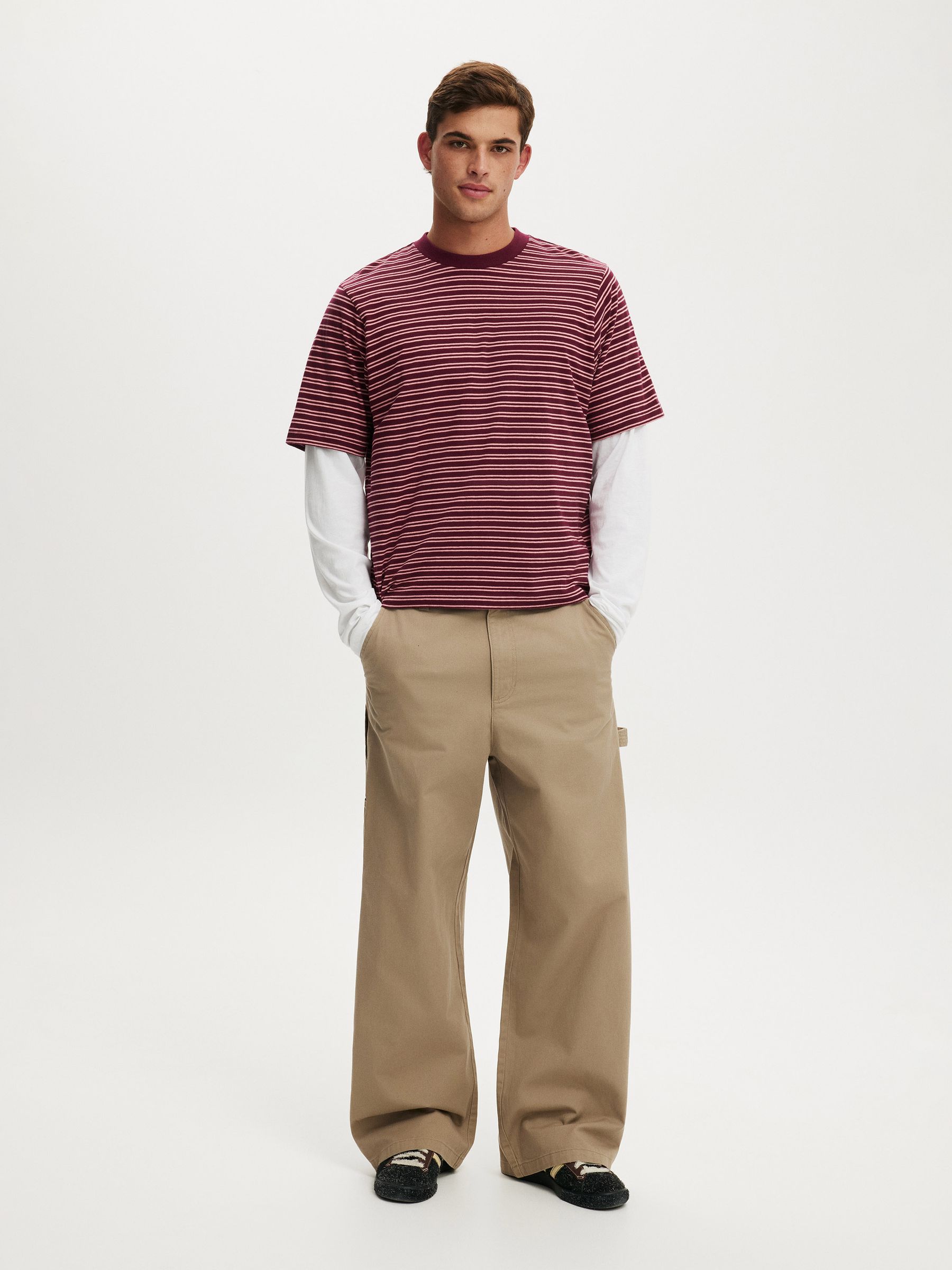 Buy Cotton On Camel Super Baggy Worker Trousers from Next USA