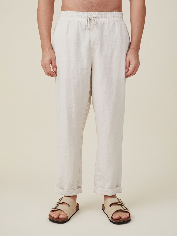 Cotton On Natural Linen Trousers - Image 1 of 8