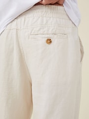 Cotton On Natural Linen Trousers - Image 4 of 8