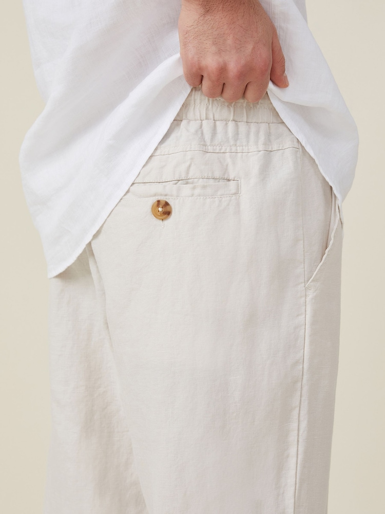 Cotton On Natural Linen Trousers - Image 8 of 8