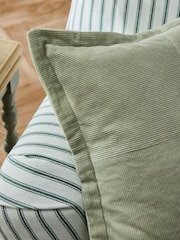 Laura Ashley Green Dalham Cotton Cord Cushion - Image 2 of 5