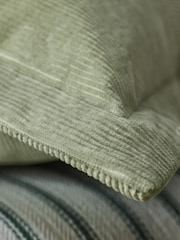 Laura Ashley Green Dalham Cotton Cord Cushion - Image 3 of 5