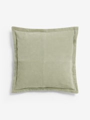 Laura Ashley Green Dalham Cotton Cord Cushion - Image 4 of 5