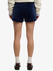Superdry Blue Country Club Velour Shorts - Image 2 of 6