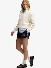 Superdry Blue Country Club Velour Shorts - Image 5 of 6