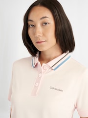 Calvin Klein Golf Pink Lumi Polo Shirt - Image 3 of 8