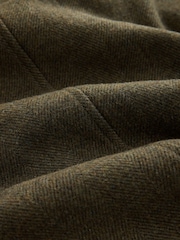 綠色 - Wool Blend Herringbone Jacket With Cord Collar - 圖片 15/16