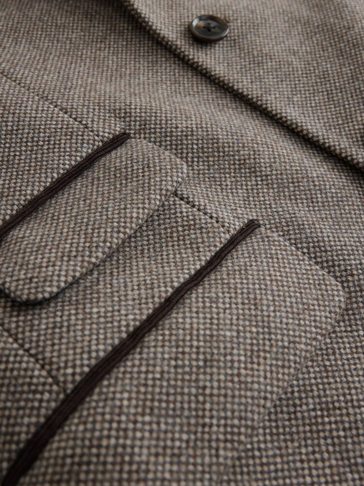 Neutral Wool Rich Epsom With Corduroy Trim Coat - Image 11 of 11 Neutral Wool Rich Epsom With Corduroy Trim Coat - Image 11 of 11