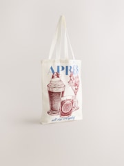 Cream/Blue Shopper Bag - Image 1 of 5