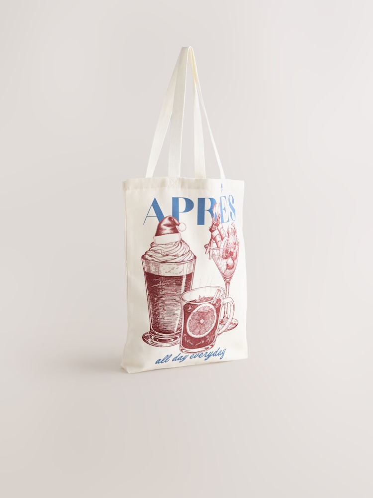 Cream/Blue Shopper Bag - Image 1 of 5
