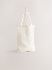 Cream/Blue Shopper Bag - Image 2 of 5