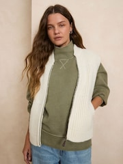 Washed Green High Neck Sweatshirt - Image 3 of 5