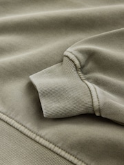 Washed Green High Neck Sweatshirt - Image 7 of 8