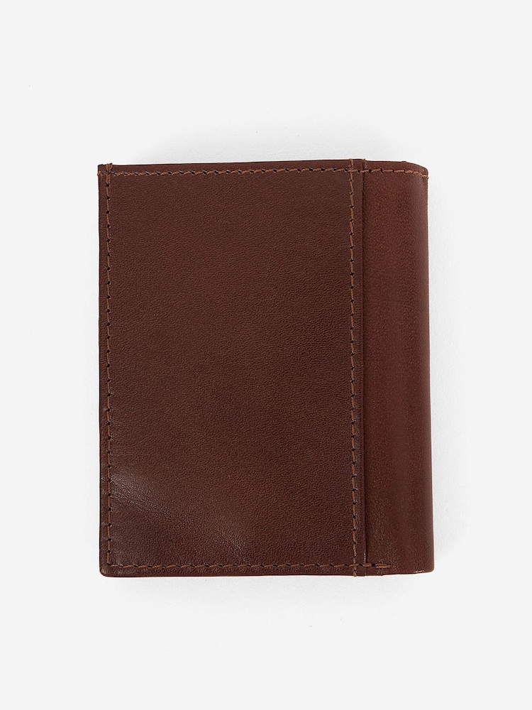 Barbour® Brown Colwell Leather Billfold Wallet - Image 2 of 5